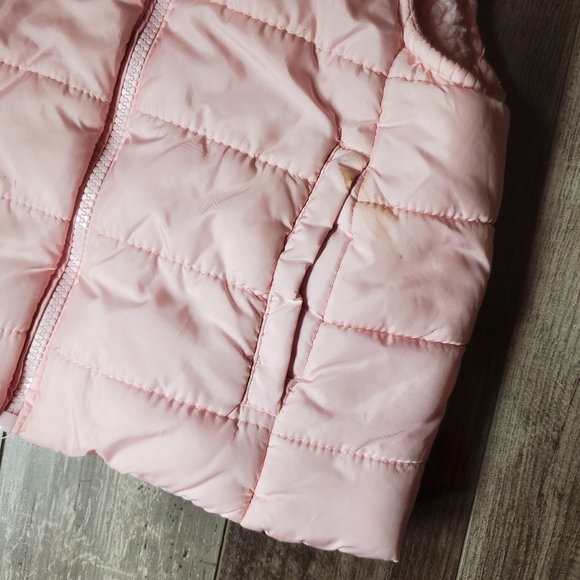 Birch & Stone Pink Toddler Girl Sherpa-Lined Full Zip Puffer Vest Size 4T - Picture 7 of 10
